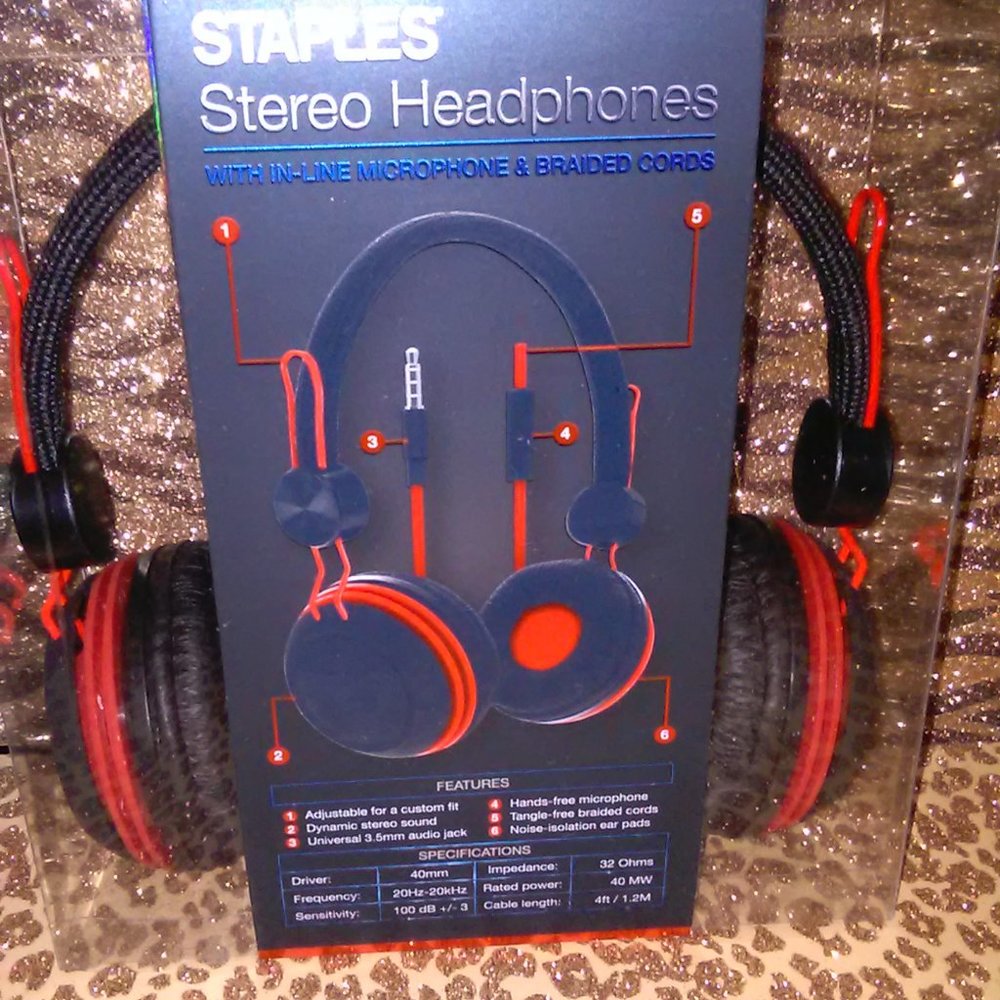 Headphones Red NEW